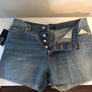 DTLA NWT Jean Button Fly Shorts Sz 30 Cute!